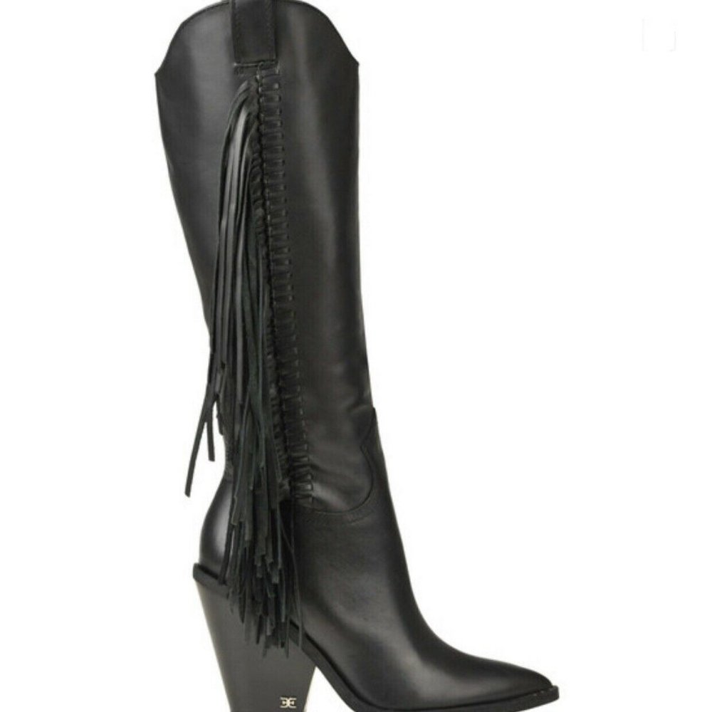 Sam Edelman Imari Cowboy Fringe Boots